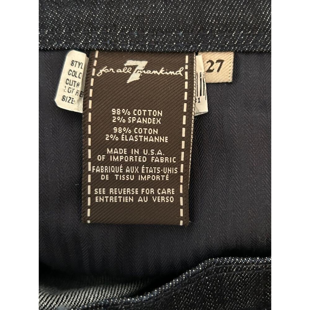 Seven For All Mankind Bell Bottom Jeans Size 27 Dark Wash NWT - Picture 9 of 10